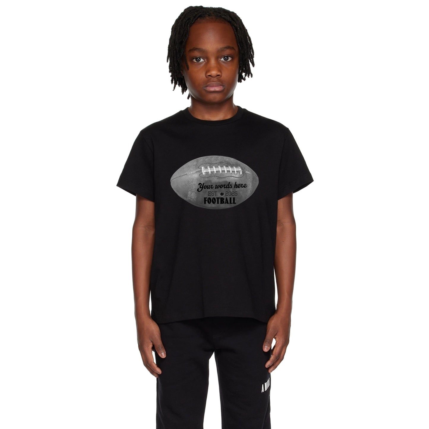 Legacy Custom Vintage Football Kids’ Tee – Personalized Retro Sports Shirt Kids Heavy Cotton™ Tee