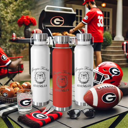 Georgia Bulldogs football Copper Vacuum Insulated Bottle, 22oz