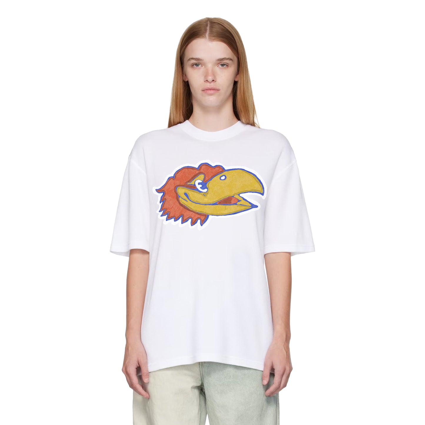 Kansas Jayhawks Drop Shoulder T-Shirt