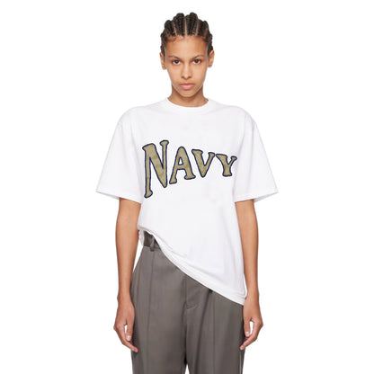 Navy Academy Drop Shoulder T-Shirt - 300 GSM