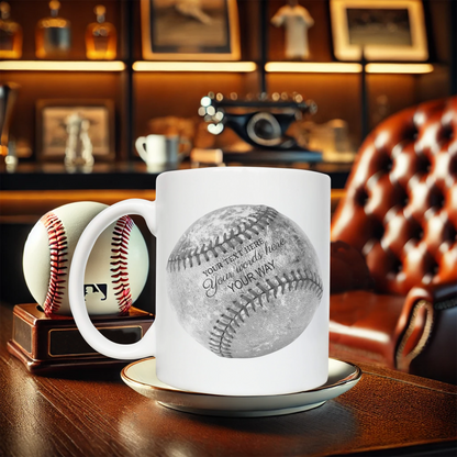 Legacy Custom Vintage Baseball Mug – Personalized Retro Sports Coffee Cup Color Morphing Mug, 11oz